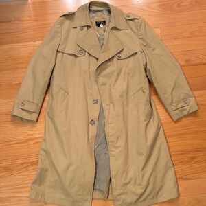 Men's Tan Rain Trench Coat
